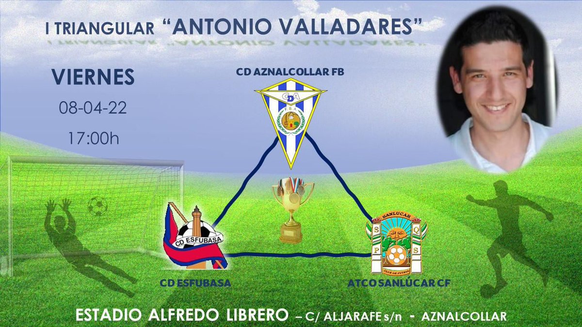 C. D. Esfubasa
El equipo Prebenjamin A, se proclama "Campeón" en el 1* triangualar "Antonio  Valladares".
Nuestros leones 🦁, aguantaron todos los encuentros, pegando su "zarpazo" final y conseguir su premio.
Agradecer su gran trato al <a href="/CdAznalcollarFB/">CdAznalcollarFB</a>.
Orgullo de Cantera ❤️