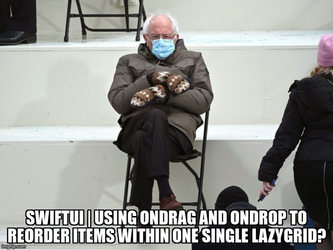 overflow_meme's tweet image. SwiftUI | Using onDrag and onDrop to reorder Items within one single LazyGrid? stackoverflow.com/questions/6260… #xcode12 #collectionview #swiftui #ios #swift