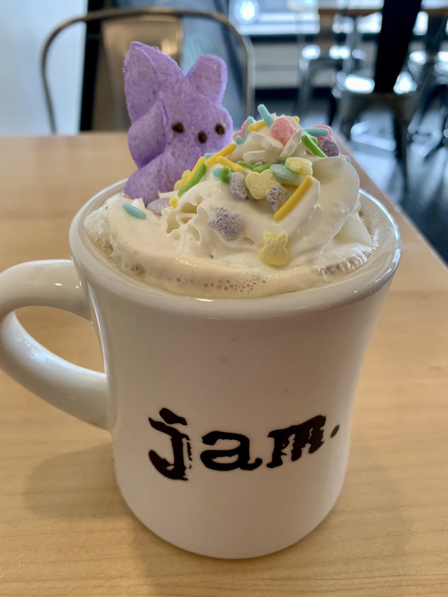 Hippity-hoppity, Easter's on its way! 

We have our Peep Latte available until Easter Sunday. Open 7:30-4 ☕️

#jamparkside #northbuffalo #buffalocoffeeshops #buffalo #wny #coffee #peeplatte #latte #buffalove #travelbuf #buffalocoffee #716coffee #wnycoffee #yelpbuffalo