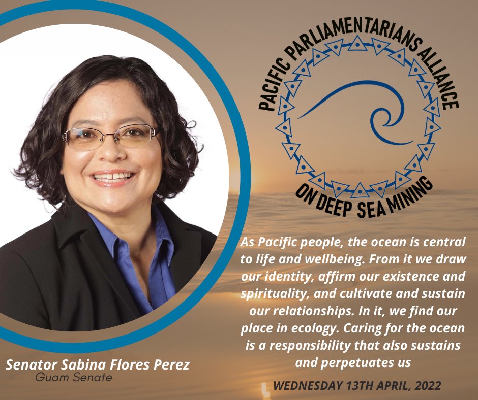 pacblueline's tweet photo. From the Northern #Pacific, join Senator Sabina Perez of Guam and other leaders on Pacific leadership on #DeepSeaMining.
Register now: https://t.co/w7uM4g0ZkO
#DefendOurOcean #BanDeepSeaMining https://t.co/whxFFTim4C