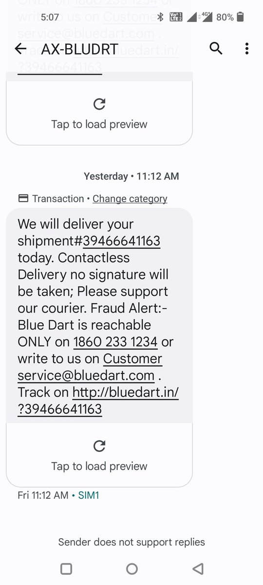 raviposwal256's tweet photo. @BlueDart_ @BlueDartCares na koyi call na attemps aise kaise chalega https://t.co/buJ6PoW78l