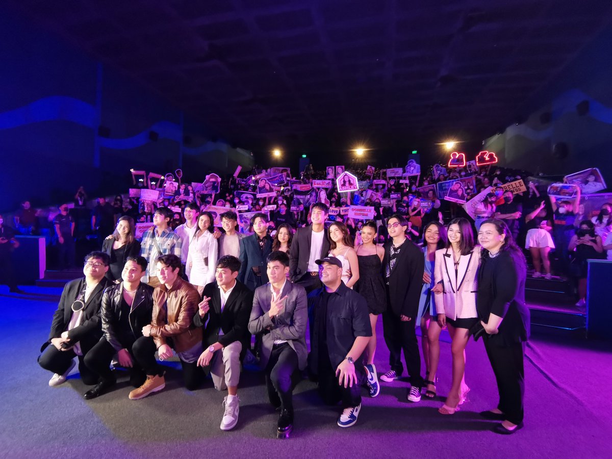 phtvandfilmupd's tweet photo. The cast of #HesIntoHerSeason2 led by Belle Mariano and Donny Pangilinan at the #HIH2SpecialScreening https://t.co/eDxtQjkM4Y