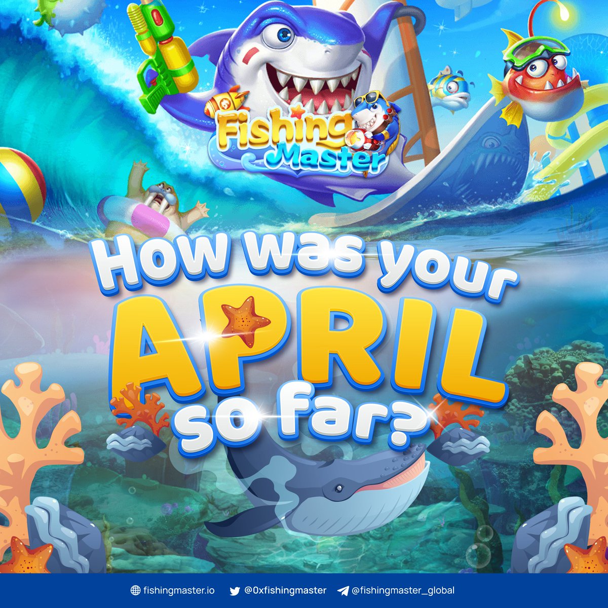 0xFishingMaster's tweet photo. In FishingMaster🦈 we VALUE our community‼️

Here, we want everyone to get the best Fish-to-Earn experience as possible! 

How's your week with FishingMaster so far?

Let us know what you think! 

learn more 🌐 https://t.co/nBhNrKRNXY

#PlayToEarn #BSC #GameFi $FMC https://t.co/7KmFOlG5uj