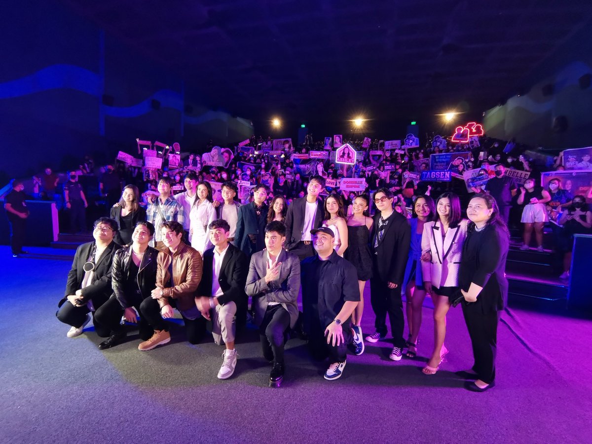 phtvandfilmupd's tweet photo. The cast of #HesIntoHerSeason2 led by Belle Mariano and Donny Pangilinan at the #HIH2SpecialScreening https://t.co/eDxtQjkM4Y