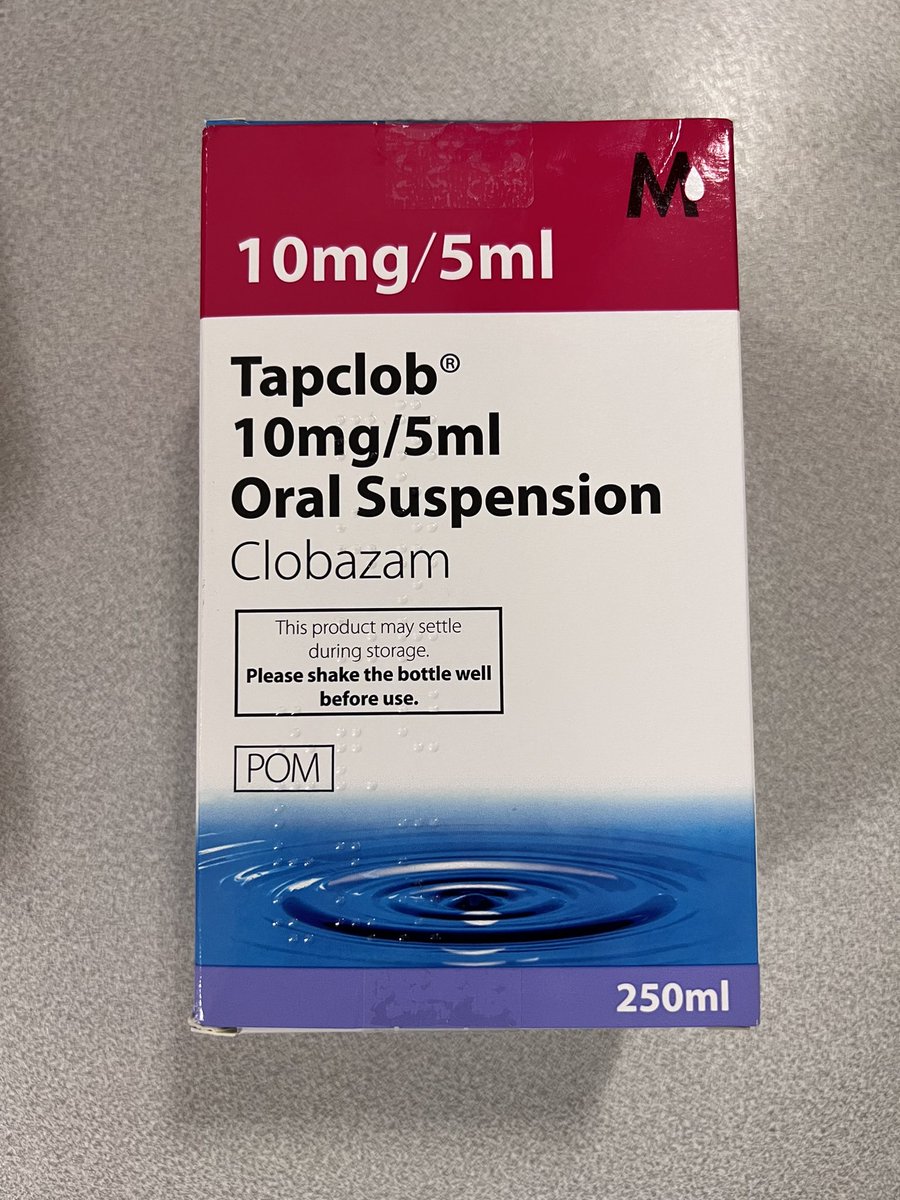 This clobazam packaging looks suspiciously like oramorph! It’s the same strength too!