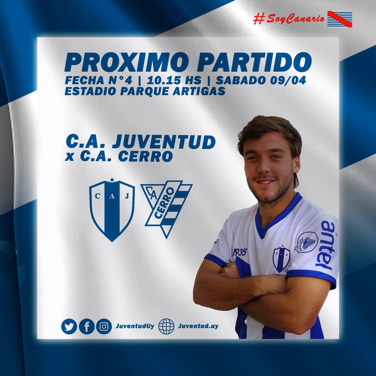 fedefotografia1's tweet photo. Cobertura para Círculo de Periodistas Deportivos del Uruguay
#Juventud vs @cacerro_oficial
🗓 Sábado 09/04
🕒 10.15
📺 @tenfieldoficial
📲 Twitter @JuventudUy
#SoyCanario #UnClubUnaCiudad #proyectojuventud #SegundaDivision #estadioparqueartigas https://t.co/fnR8zJrIwD