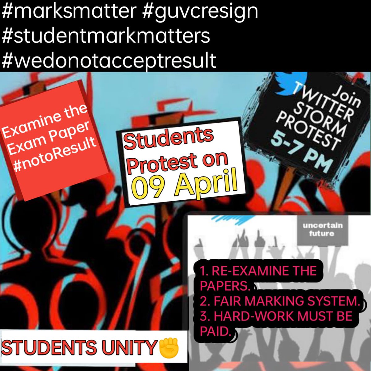 RaginiMalhotr13's tweet photo. @himantabiswa
@ranojpeguassam
Sir requesting you to look after the functioning and marketing system of Guwahati University.
They're playing with the life of STUDENTS.
@jagdishmukhi
#gauhatiuniversity
#guresult
#marksmatter
#guvcresign
#studentmarksmatter
#wedonotacceptresult https://t.co/Nve7eBdUpY