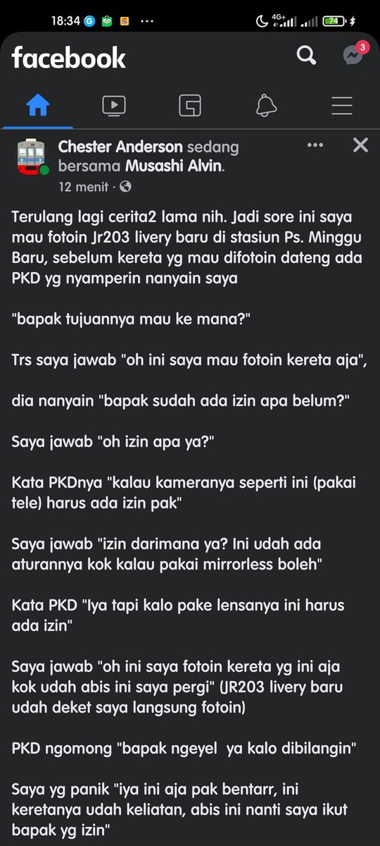 rezakuscar's tweet photo. Halooo @KAI121 @CommuterLine mau sampe kapan foto kereta api di stasiun kena tegur terus? kan udah ada aturan kalo pengambilan gambar di stasiun diperbolehkan, kenapa masih mencla mencle hadeuuuhhh

Bosen kali begini terus https://t.co/S2KsMoV4L5