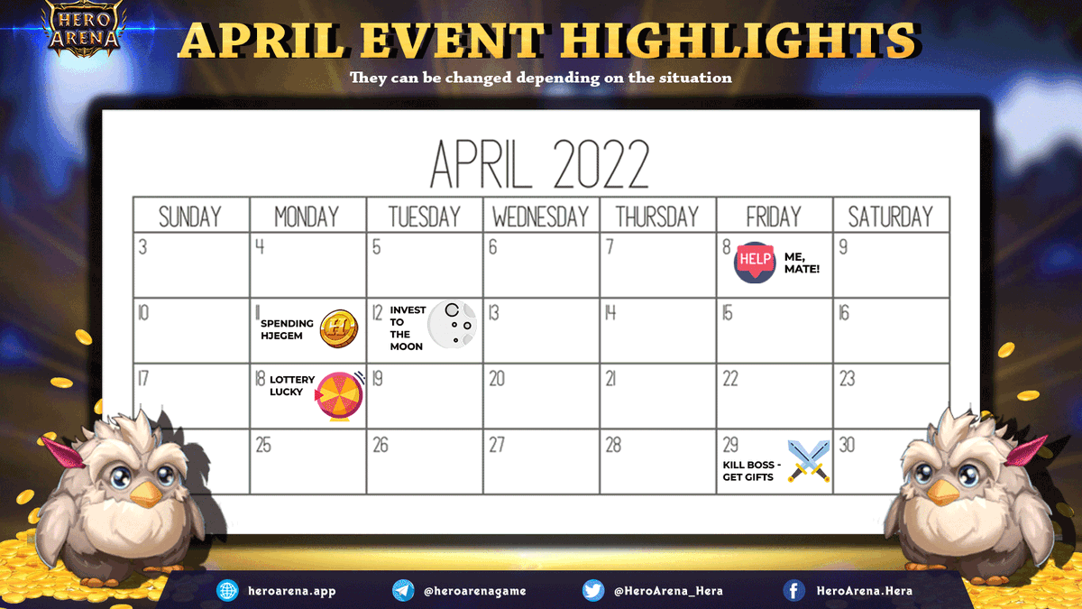 🔥Our April Events is ready! It's a great time to get excited and check out our highlights from this month. 

👉🏻Watch here: blog.heroarena.app/event/april-ev…

🥳Hope you enjoyed the time you've spent with Hero Arena!