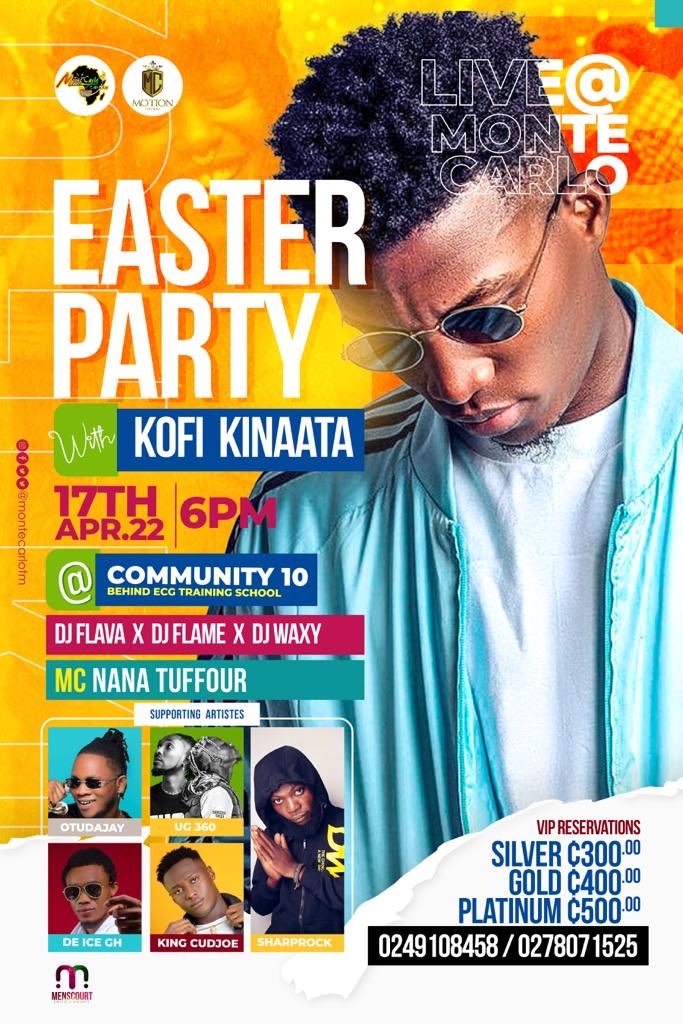DjFlavaUS's tweet photo. We bringing it back to Tema ⁦@KinaataGh⁩ @ Harbour city location community 10 ⁦@montecarloTM⁩ 💯✅🔞💥#all road leads to Monte Carlo TM #kofikinaatagh https://t.co/vbYe6vehFH