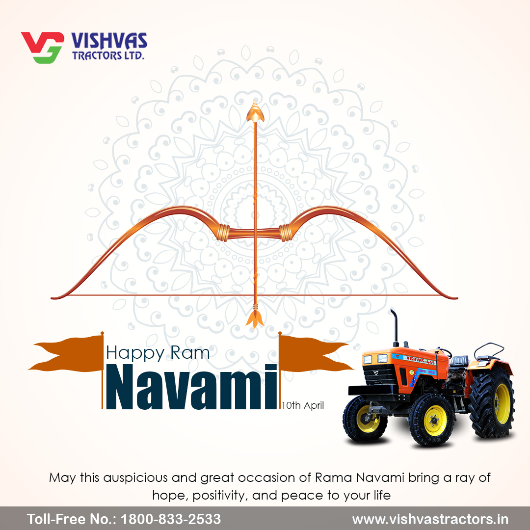 TractorsVishvas's tweet photo. May this auspicious and great occasion of Ram Navami bring a ray of hope, positivity, and peace to your life.
Wish you all a very Happy Ram Navami 🙏
.
#RamNavami2022 #navratrifestival #festivalsofindia #happyramnavami #navratrivibes #VishvasTractor #tractorload #farmer #agrof https://t.co/XXemCjawnZ