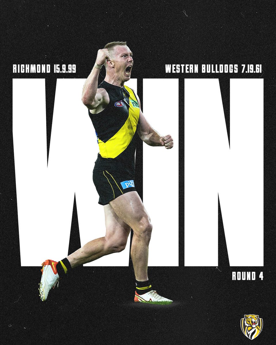 Bounced back with a big win 💪

#AFLTigersDogs | #gotiges