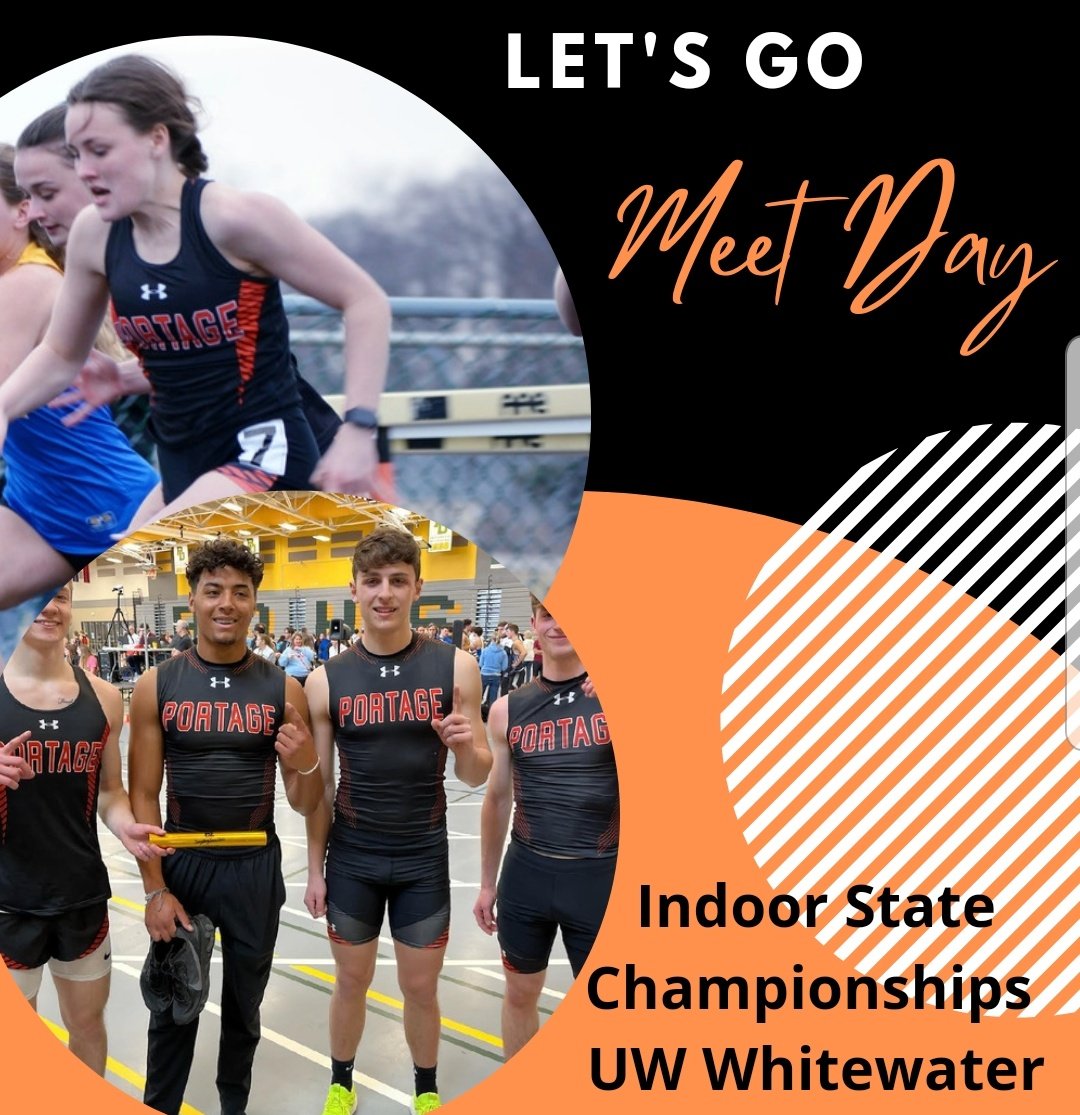 📣📣 MEET DAY 📣📣
🆚️ Wisconsin State Indoor Championships
⏰ 9:30 AM (women) 4:30 PM (men)
📍UW Whitewater

The PHS track and field team qualified 11 events for the Indoor State Championships! 

Follow us today for updates! 

#itisagreatdaytobeawarrior 
#wewereborntoshine
