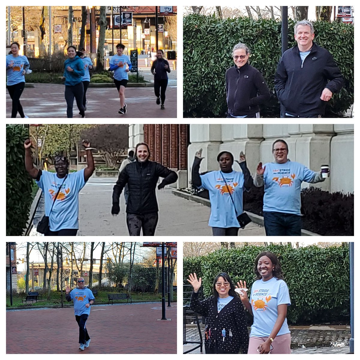 First @BehavioralMed stride for science was a huge success! Sunshine, great t-shirt, and lots of happy runners and walkers including @SBMPresident @conroylab @margaret_mls @drmonicabaskin #sbm2022