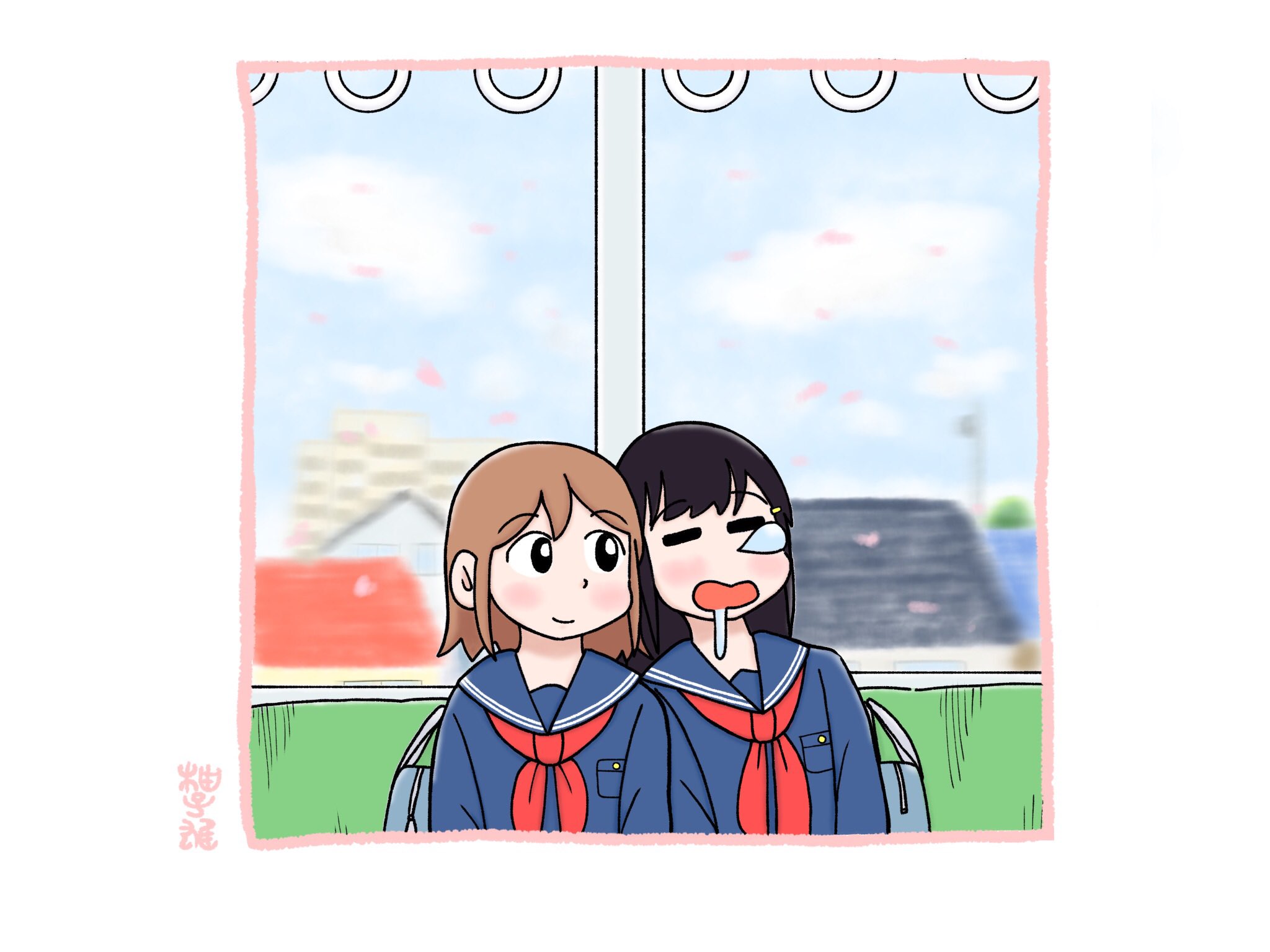 柚子雄 ゆずお 新年度になりましたね 最近時間がなくて なかなか絵や漫画を描けてないです しばらく低浮上になりますが フォロワーのみなさんのことは引き続き応援してます イラスト オリジナルキャラクター 創作イラスト みんなで