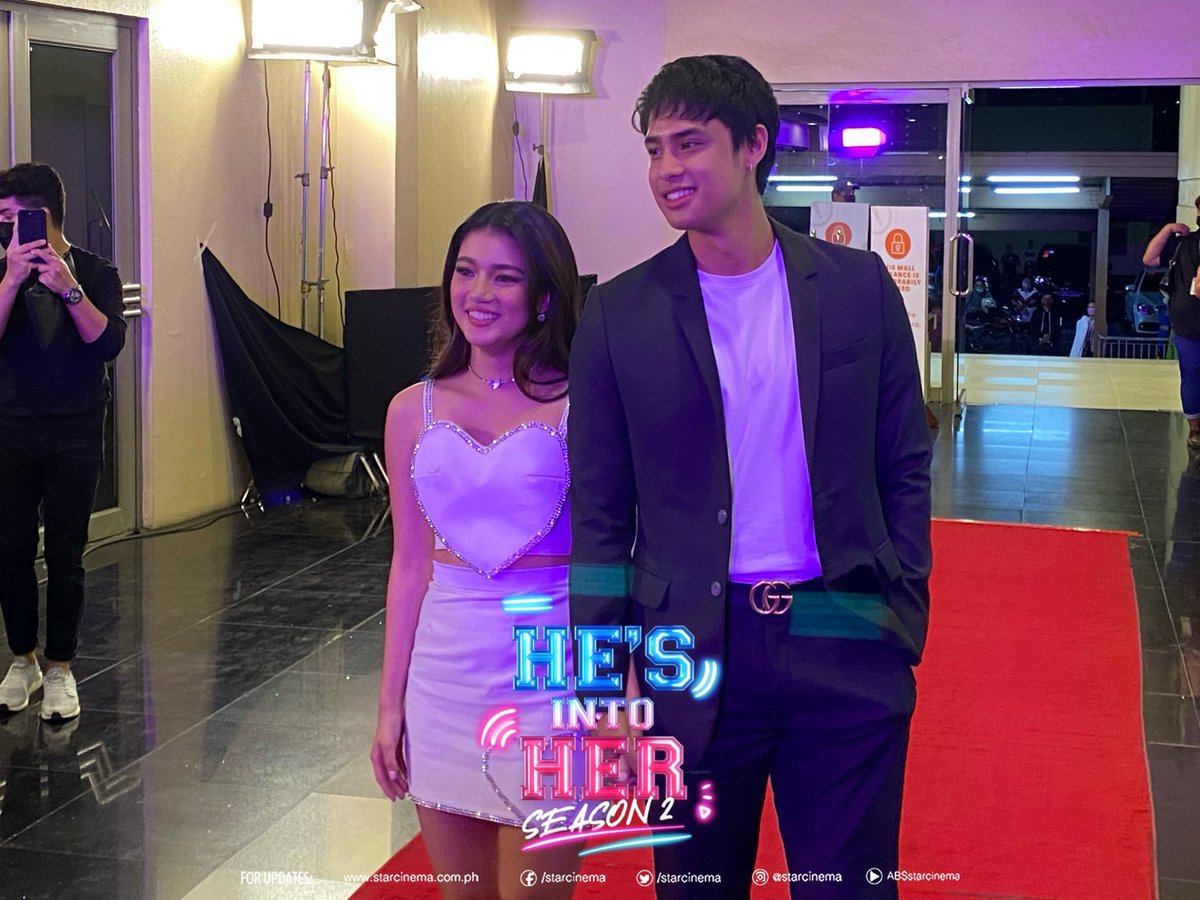 phtvandfilmupd's tweet photo. Belle Mariano and Donny Pangilinan at the #HIH2SpecialScreening https://t.co/CThU7aqM4K