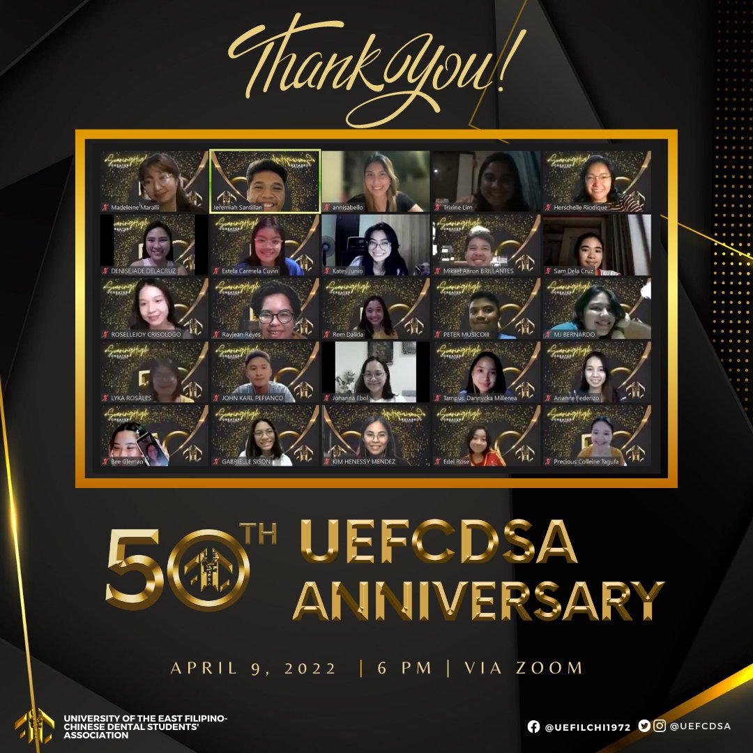 UEFCDSA's tweet photo. And there we have it folks, the most awaited event has finally come to an end. We thank you all for celebrating it with each one of us! We hope you enjoyed every bit of it💛
Again, Happy 50th anniversary UEFCDSA💛🖤
#FlyHighWithFilChi
#Filchi50 https://t.co/QHS5rj3pZw