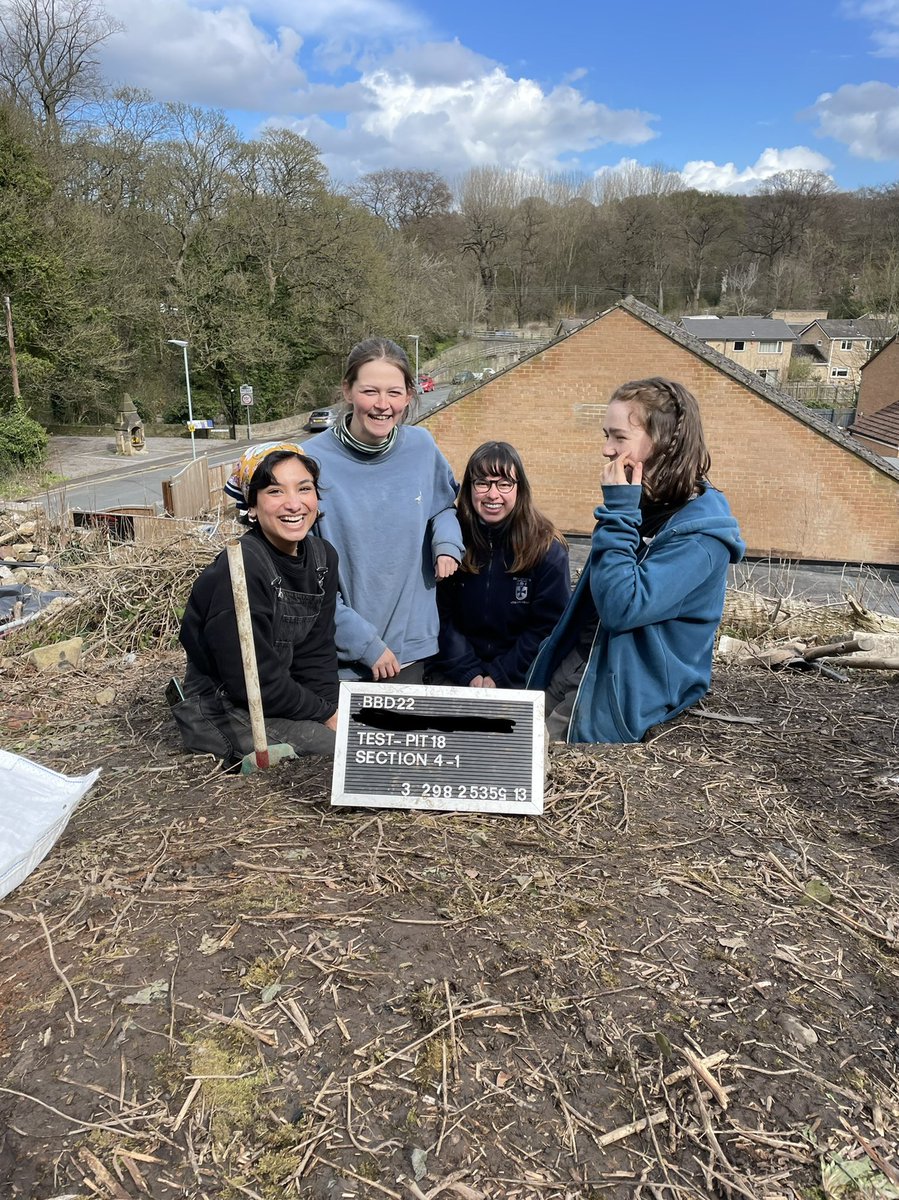 thebishopbigdig's tweet photo. Well done to all the fantastic 2nd and 3rd year DU students who dug with Bishop Big Dig over the last few weeks! Highlights have included finding medieval cobbles, a 19th century tea token, a 20th century fire alarm, the water table many times and lots of laughs! @ArcDurham https://t.co/ao4zacJnQY
