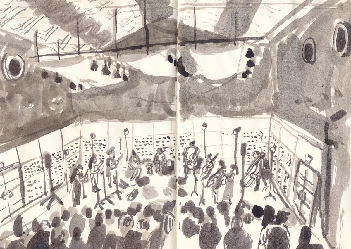 Imagine if all audiences brought a sketchpad and paints along with them?! 🖌
Bravo to Emily who made this gorgeous observational drawing from our show at <a href="/LakesideArts/">Lakeside Arts</a> on Thursday (check her out on insta at @e_m_i_l_y_m_a_y)