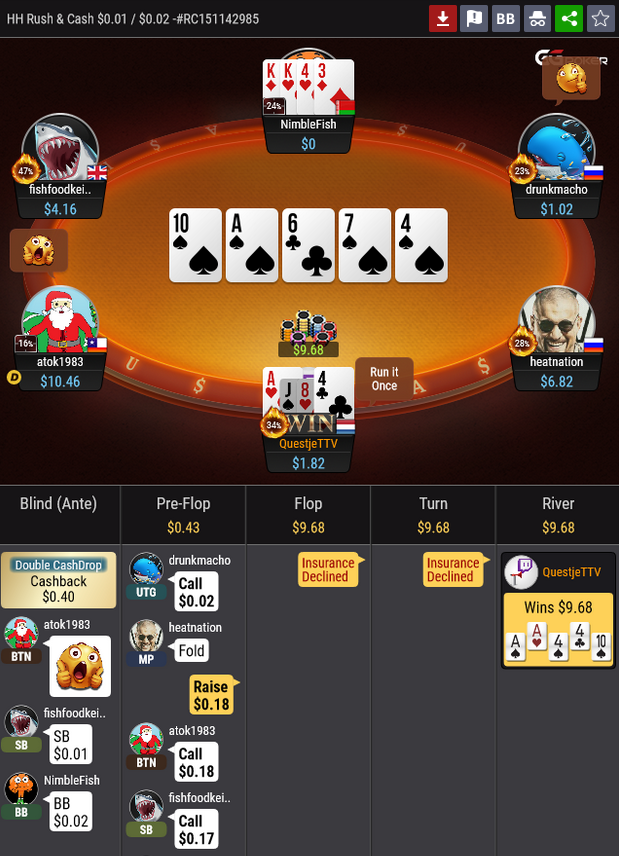 Questje_'s tweet photo. Rush & Cash Friday was amazing yesterday! π’
Can't believe we got 100+ new Subs, thanks everybody for hanging out <3 π
And in between all the madness we managed to win a 484 BB Cash Drop Pot, we're getting there ;-)
#RushCashFriday @GGPoker @ggpoker_nl https://t.co/do0YpjamxC