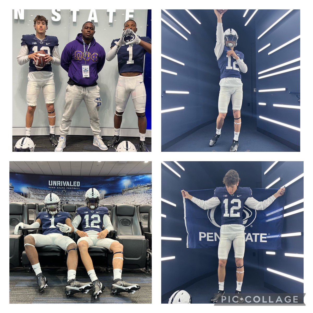 Dan_Mahan10's tweet photo. Had an amazing time @PennStateFball 
Loved the energy and the kindness the coaching staff showed!! Thank you very much for having me! #WeAre @coachjfranklin @CoachTHowle @DannyOBrienQB @BTownBulls7v7 @whsbulldogsfb @QBHitList @NCPreps https://t.co/D24hf6JMUS
