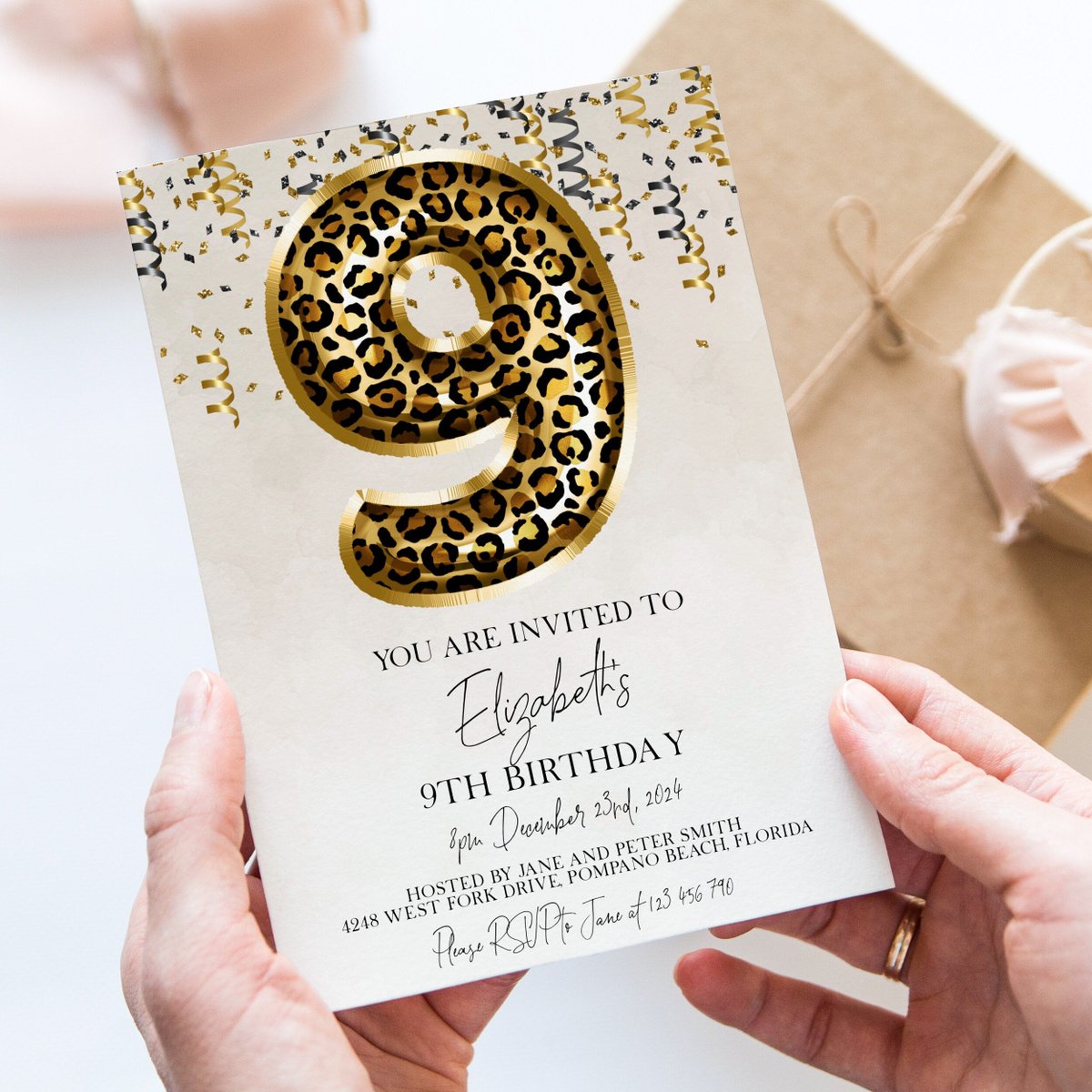 kairenv's tweet photo. 9th Leopard Print Birthday Invitation Editable Template Animal Balloon Invite For Her 9 Year Old Invite Party Celebration Digital Download 
£5.00
➤ https://t.co/mqXiSX70w2 https://t.co/Z2ZYNrvna1