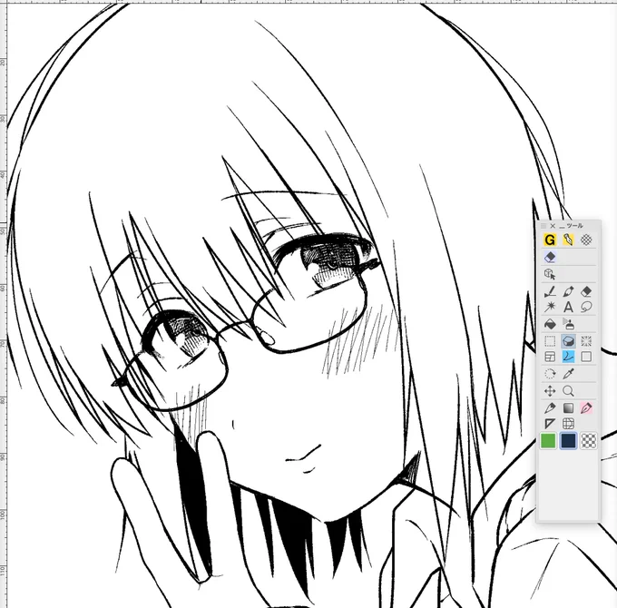 5話線画の合間にWeb連載の告知絵を描いておる
次は2話の前半ですよ〜🐻 