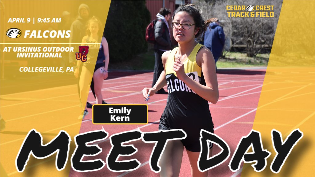 CCCFalcons's tweet photo. 🏃‍♀️#MEETDAY🏃‍♀️

@cedarcrest_xctf at Ursinus Outdoor Invitational - 9:45 a.m.

📊: https://t.co/DnBgjeuJAX

#GoFalcons #SoarHigher #FalconFamily #d3tf https://t.co/9uvUh653xV