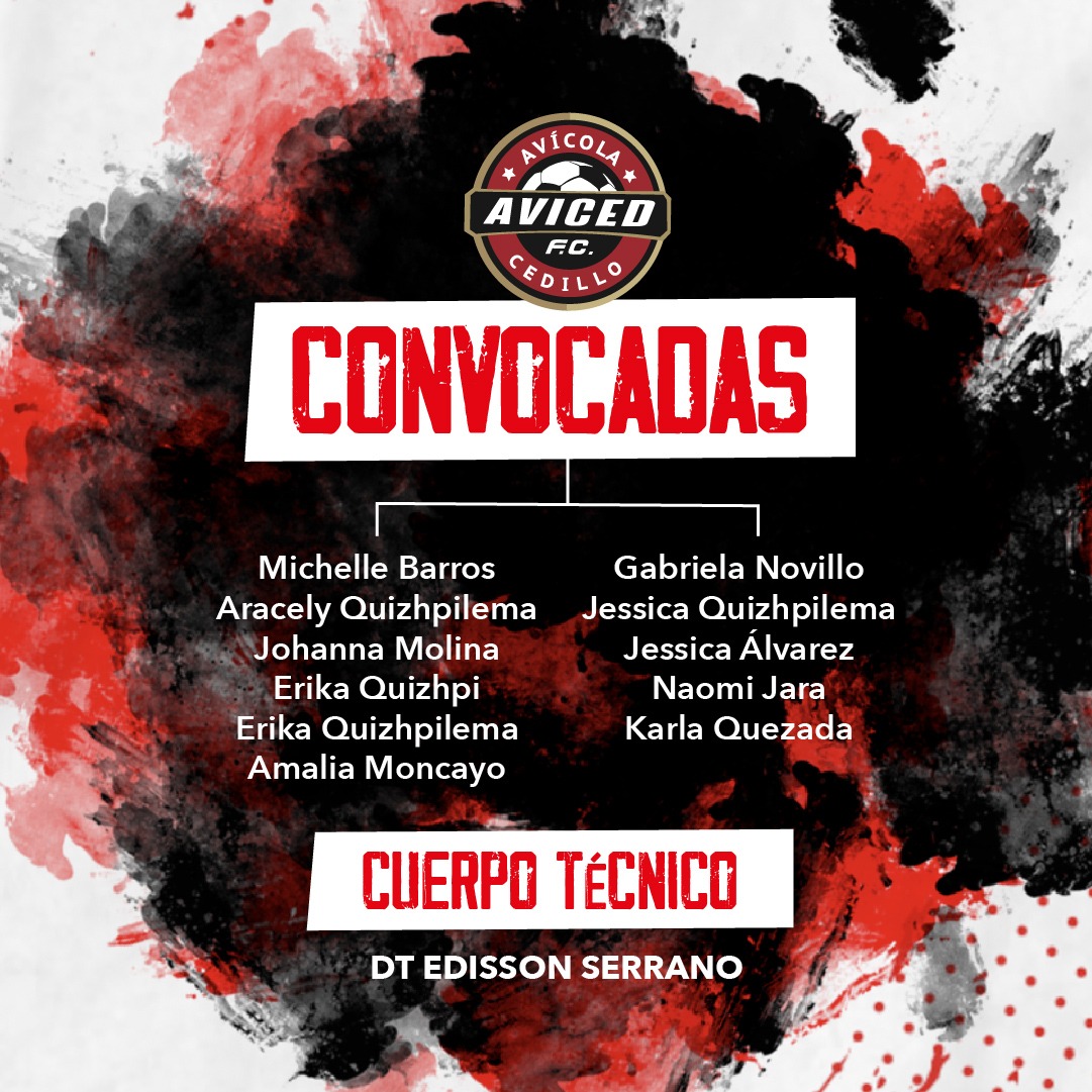 AvicedFC's tweet photo. Estamos listos para dar el último paso. Hoy daremos el todo por el todo, nuestro objetivo será el 🏆 y el 🎟️🛫 a Copa Libertadores Femenina de Futsal, esta noche en Santo Domingo de los Tsachilas
#IK9 🆚 #AvicedFC
@tomebamba @jdiegocornejo70 @rosa_tarjeta @PachiComunicar https://t.co/BIk0l5PQv1