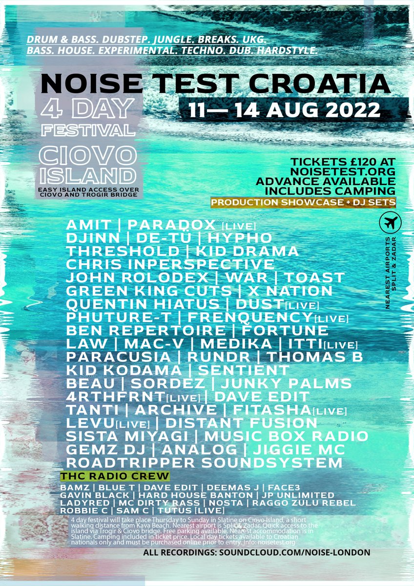 124 days to go! Advance tickets available at noisetest.org w/ <a href="/AMIT_MUSIC/">AMIT</a> <a href="/paradoxmusic/">Paradox</a> <a href="/Djinn_DJ/">DJINN</a> <a href="/HyphoLouis/">Hypho.mnk</a> <a href="/DUBCLINIC/">THRESHOLD</a> <a href="/Kid_Drama/">Kid Drama</a> <a href="/ChrisINP/">Chris Inperspective</a> <a href="/john_rolodex/">John Rolodex</a> @Wardnb1 <a href="/xnationdnb/">X Nation</a> <a href="/dust_rva/">Dust~</a> <a href="/Jim_Fortune/">J Fortune</a> @kidkodama <a href="/SordezBassmusic/">Sordez</a> <a href="/FitashaOfficial/">Fitasha</a> <a href="/TOASTMC/">TOASTMC</a>