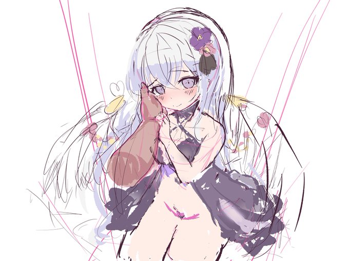 こちらはボツにしたアズサちゃんラフです 