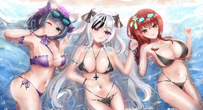 夏の女神 
アズールレーンのロード絵っぽい絵⑦
#アズールレーン #イラスト #アズレン 