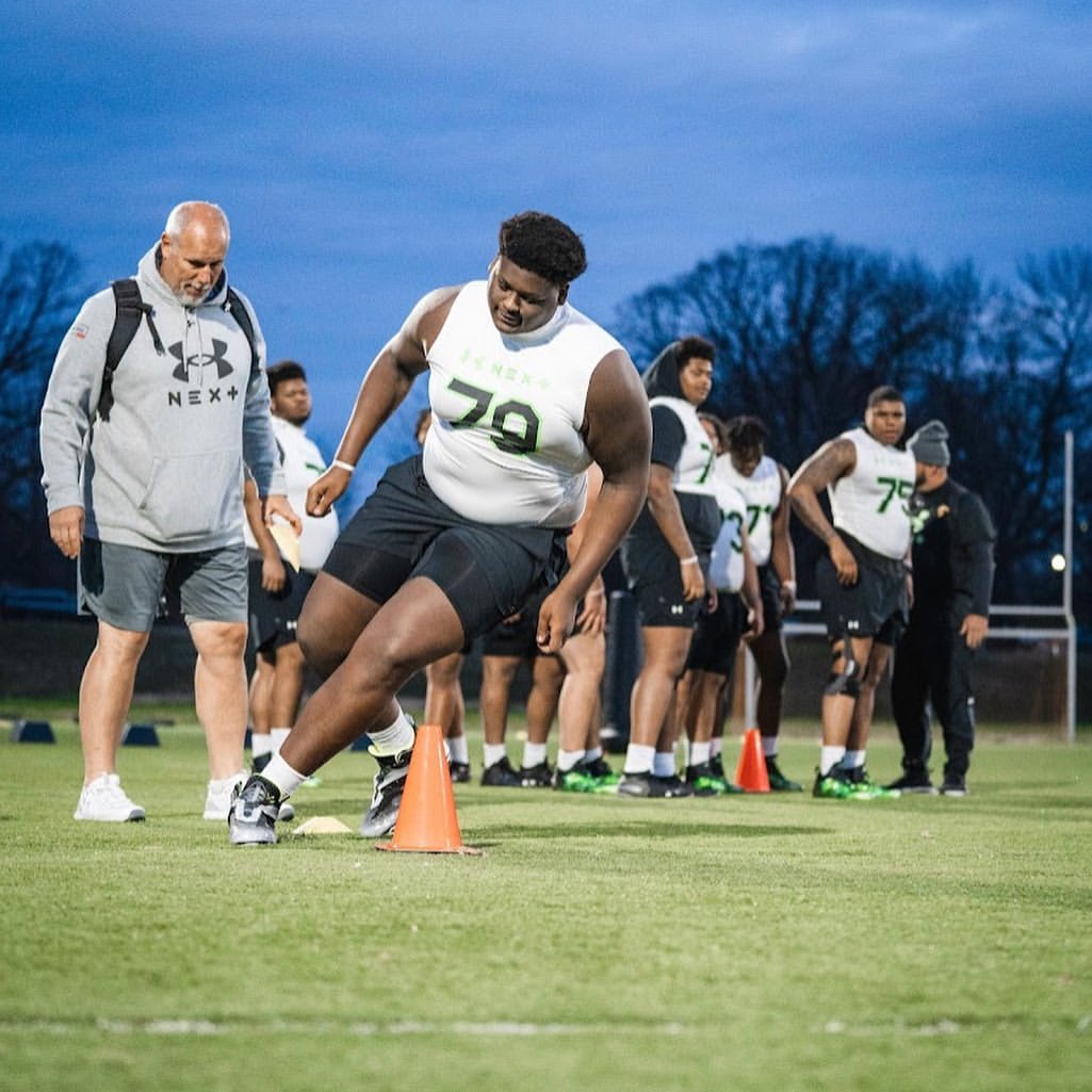 <a href="/MSU_Football/">Michigan State Football</a> Pj wilkins #79 is a 6’7 355 pounds 7’5 wingspan offensive tackle,he is the nephew of NBA HOF Dominique Wilkins he played at wheeler high school his junior year and then transferred to Roswell this past January. But he will finish his senior year at St Frances Academy in Baltimore