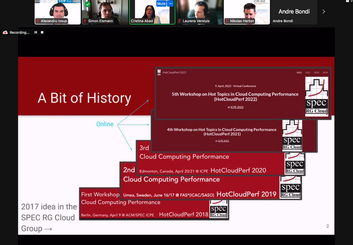 AIosup's tweet photo. With @cabad3 and @simon_eismann, we are happy to welcome the cloud performance community to #HotCloudPerf @ICPEconf. Thanks to @LargeResearch team, ICPE chairs, all contributors and attendees. https://t.co/PpcPAOUGEB