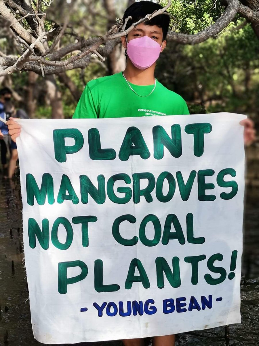 DerekCabe13's tweet photo. Our National day of Valor spent with Mangroves Planting. Be the Hero that Mother Earth needs. Let's defend our planet against this worsening climate crisis by doing small things but has its huge impact. Plant mangroves, not coal and nuke plants!
#nuclearfreeBataan
#YoungBEAN https://t.co/NgKQQJTzDp