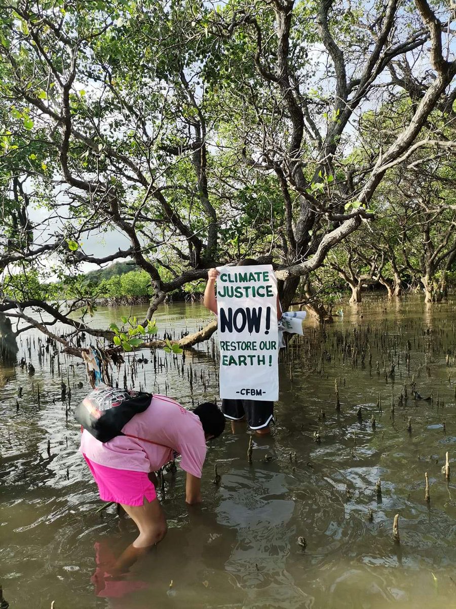 DerekCabe13's tweet photo. Our National day of Valor spent with Mangroves Planting. Be the Hero that Mother Earth needs. Let's defend our planet against this worsening climate crisis by doing small things but has its huge impact. Plant mangroves, not coal and nuke plants!
#nuclearfreeBataan
#YoungBEAN https://t.co/NgKQQJTzDp