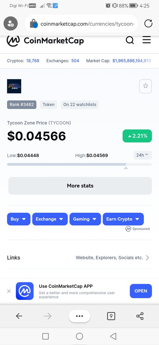 Tycoon_Zone's tweet photo. We are now officially listed in cmc. One more milestone completed. 🔥🔥🔥

https://t.co/aeUedfzlLF

#tycoonzone #metaverse #nft #p2e #virtualworld #crypto #binance https://t.co/U8HqKRV2c7