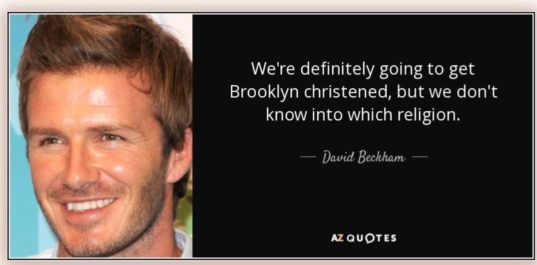 xtinewallis's tweet photo. To celebrate his wedding day, here's my favourite quote about Brooklyn Beckham. https://t.co/bUu1Utotsn