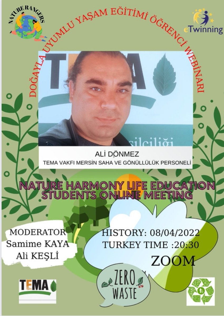 rangers_nature's tweet photo. Sıfır Atık projesi kapsamında TEMA personeli Ali Dönmez tarafından öğrencilerimize ve öğretmenlerimize verilen 'Doğayla Uyumlu Yaşam' Farkındalık Eğitimi başarıyla tamamlanmıştır. Katılan herkese ve Ali Dönmez hocamıza teşekkür ederiz. https://t.co/agtXan2v6u