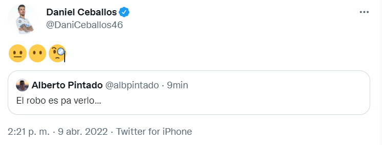 elchiringuitotv's tweet image. 🔥 UFFFFF!!!

😳😱 OJO al tuit de CEBALLOS tras el GOL ANULADO al BETIS.