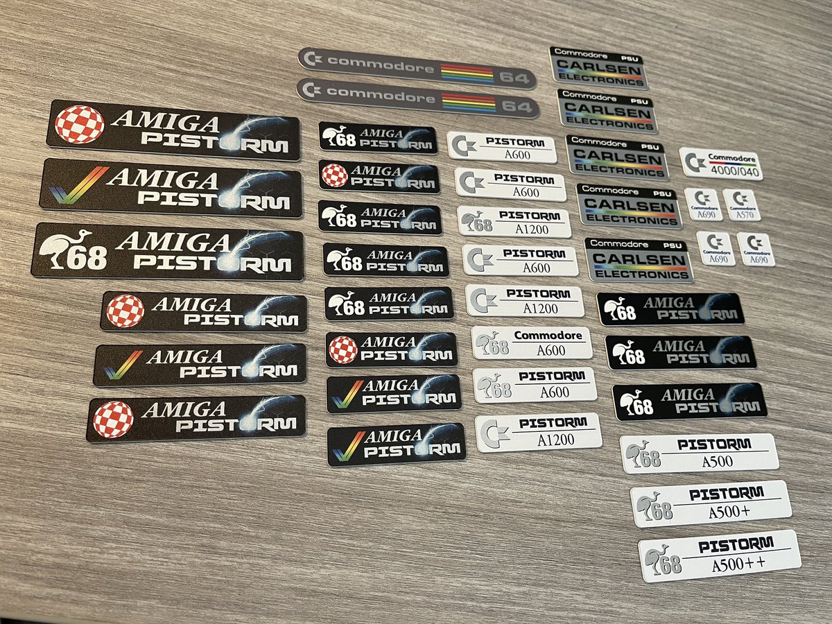 RBadgeman's tweet photo. Added some badges to the webshop. This time printed on polyester. Happy with the result! Check them out: https://t.co/qxbqByWd3h #retrocomputerbadges https://t.co/OWu2IISQNj
