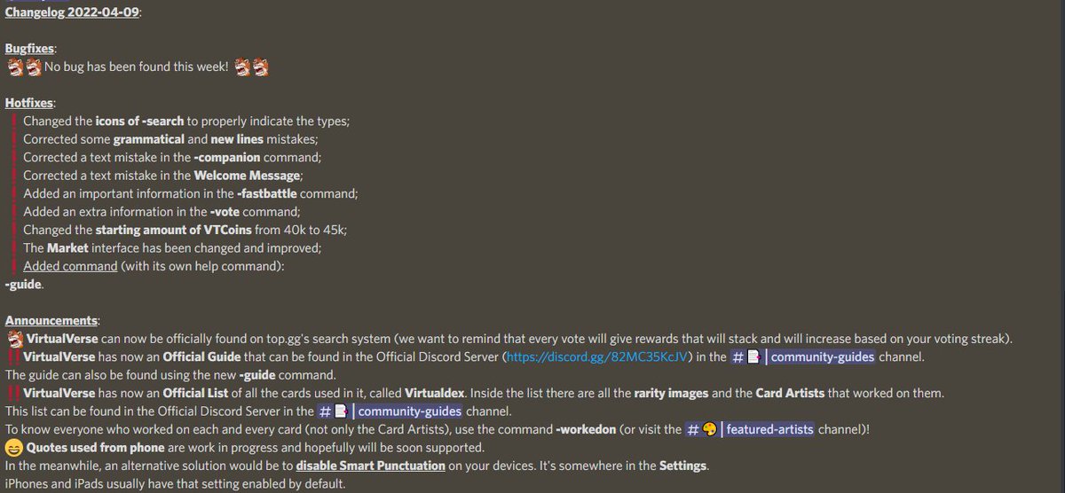 OffVirtualVerse's tweet photo. The fourth update of VirtualVerse, the first Online Card-Collecting Game about VTubers, has come in hot!

No bugs this week, LET'S GO!

On the other hand we now have a complete and extensive guide of VirtualVerse, as well as a "Virtualdex" of all VTubers!

#VirtualVerse #Vtubers https://t.co/0oXBKJXI3S