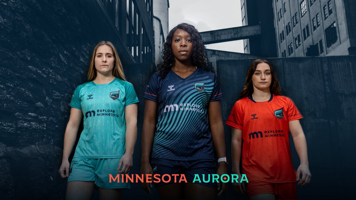 3 kits.
3 colorways.
1 incredible looking soccer team.

We are Minnesota Aurora. 
#AuroraReveal | #WeAreAurora