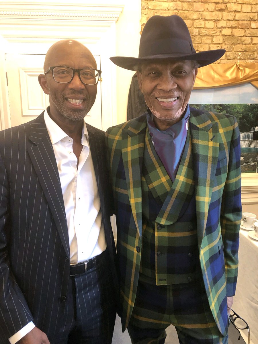 Lizo Ngqobongwana pictured with Wilfred Emmanuel-Jones - The Black Farmer at the Meet The Buyer Expo held at the Jamaican High Commission in London on Thursday. 
#marleycoffee #neroitalia #jamaicabluemountaincoffee #buffalosoldier #simmerdowndecaf #swisswaterdecaf #onelove