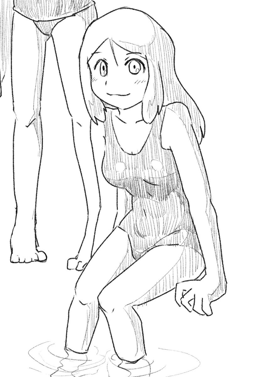 良いスク水が描けた 