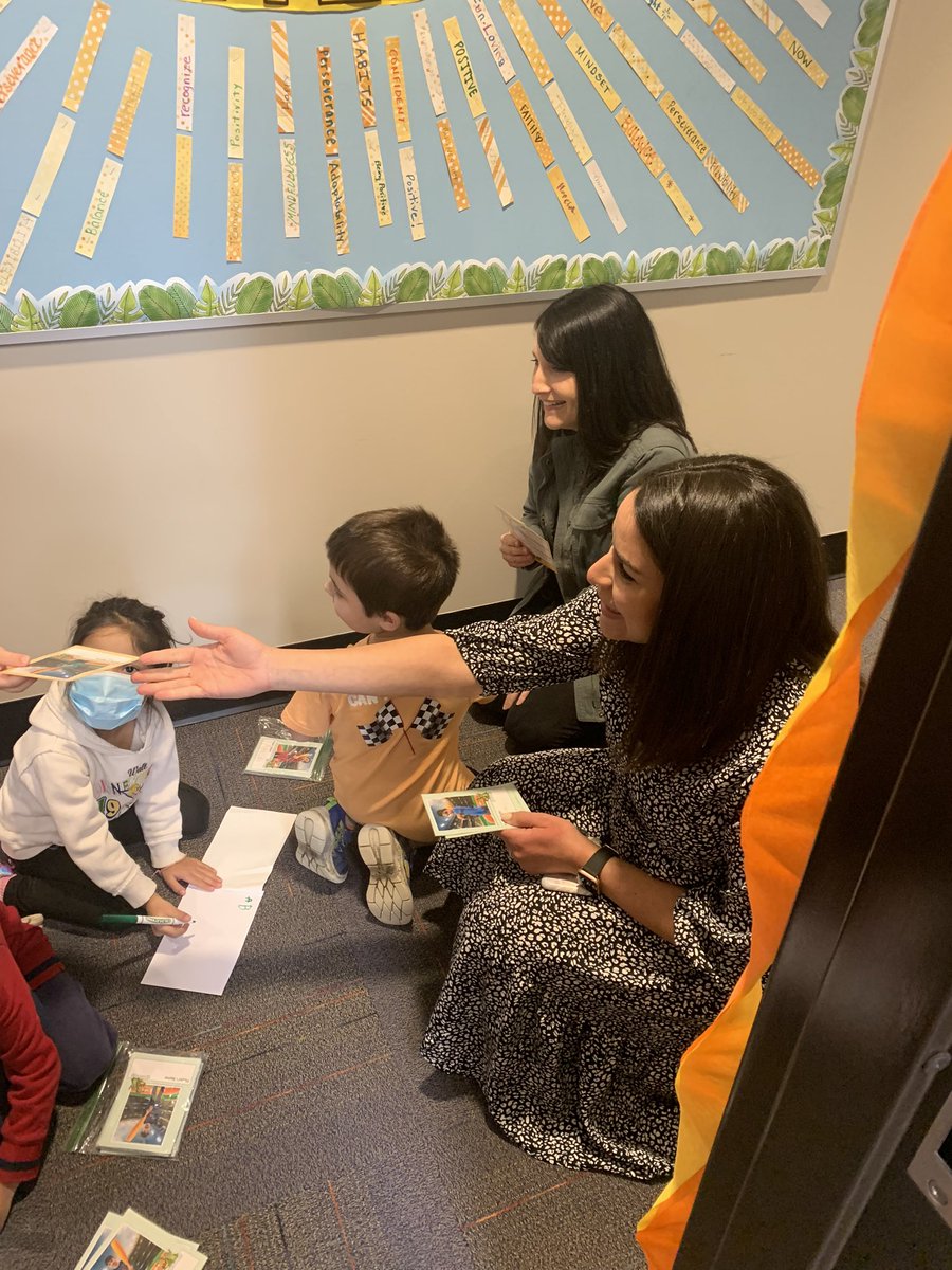 MrsClarkELC's tweet photo. There were so many fun surprises yesterday including visits from some future ⚾️ Hall of Fame Sprouts 🌱 to wrap up the ball unit! @elc_rachel  this was such a great idea! Baseball cards and autograph books, oh my! @CarrieAzab @steph_villanova #FunFridays #weareelc  #weare54 https://t.co/B08QRZ6iWn