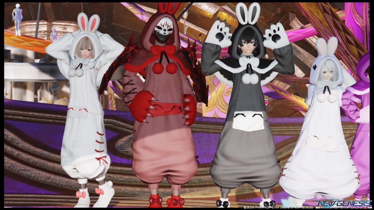 Miyabi__Ship7's tweet photo. うさぎの着ぐるみでSS☆
みんな自分が1番可愛いって言い合ってた…w
#PSO2NGS_SS
#メンテの日じゃないけどssを貼る
#PSO2_ship7 https://t.co/UBR0sA74ya