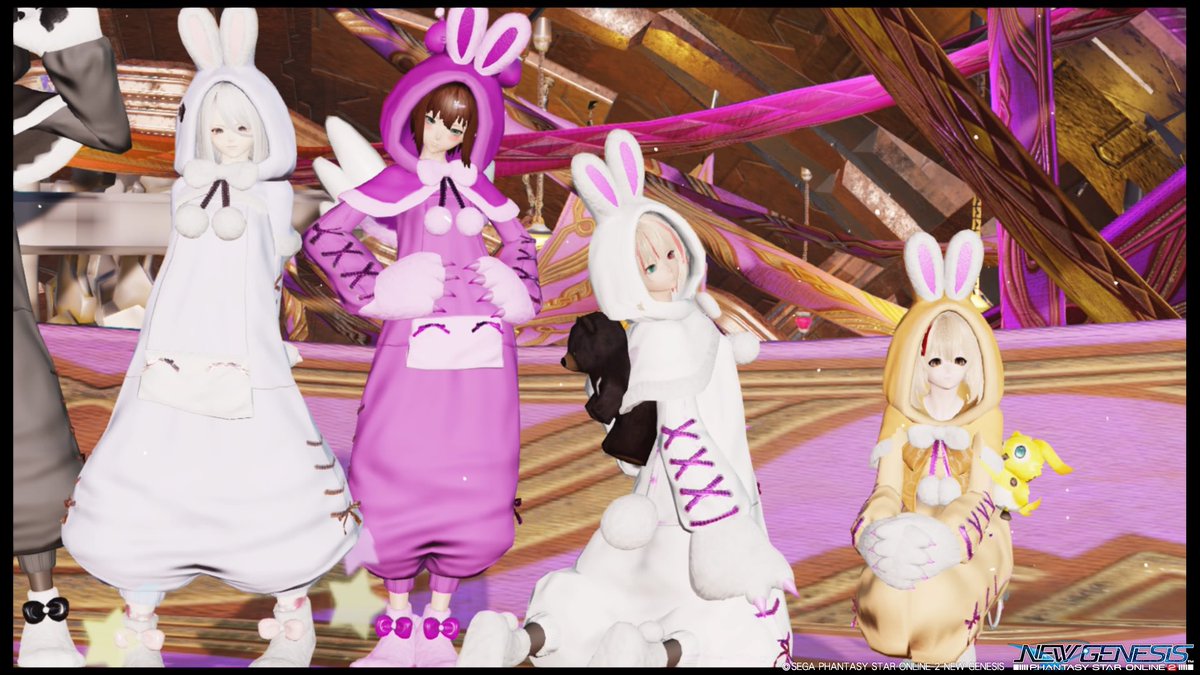 Miyabi__Ship7's tweet photo. うさぎの着ぐるみでSS☆
みんな自分が1番可愛いって言い合ってた…w
#PSO2NGS_SS
#メンテの日じゃないけどssを貼る
#PSO2_ship7 https://t.co/UBR0sA74ya