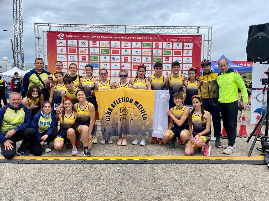 atleticomelilla's tweet photo. Intensa jornada de hoy con el Campeonato de España de Duatlón Contrareloj valedero para la Liga Talento. Gran actuación de nuestros chicos y chicas. Enhorabuena https://t.co/BnYjpuft3w