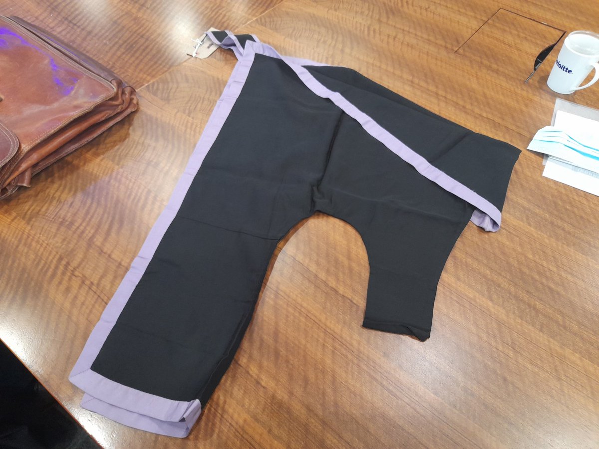 More hoods from Bruce Christianson's talk: a literate's hood, a Durham LTh, and an AKC (Associate of King's College London)